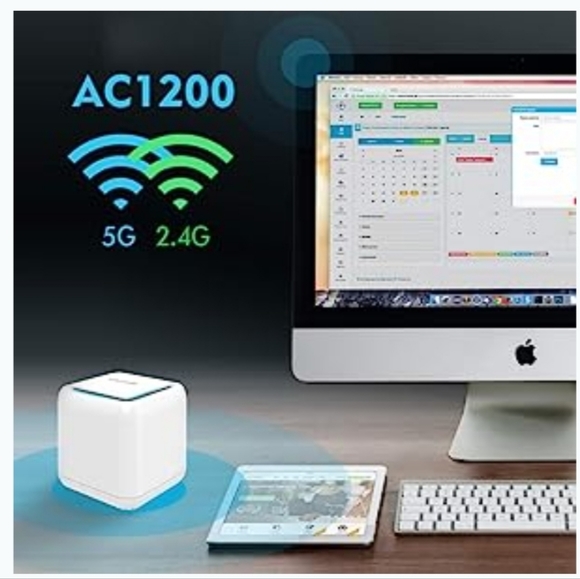 Mesh WiFi Router,Dual Band AC1200 Whole Home Mesh WiFi System with Touchlink Fun - Picture 2 of 10